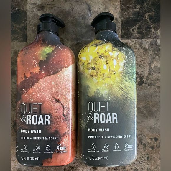 Quiet & Roar Bath & Body New Set Of 2 Quiet Roar Body Wash 6 Fl Oz